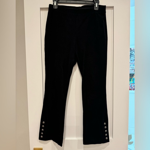 FifteenTwenty Stretch Twill black pants with silver button - Picture 4 of 4